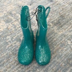 NEW ZOOGS glitter rain boots for girl